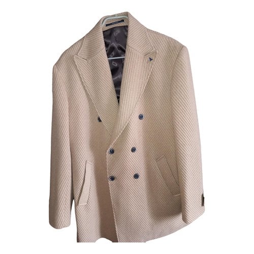 Pre-owned Vincent Trade Wool Coat In Camel