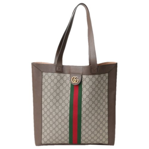 Pre-owned Gucci Gg Marmont Cloth Tote In Beige