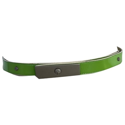 Pre-owned Versace Leather Belt In Green
