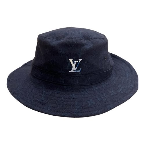 Pre-owned Louis Vuitton Hat In Blue