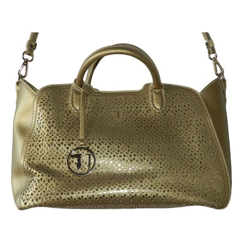 Pre-owned Trussardi Handbag In Gold