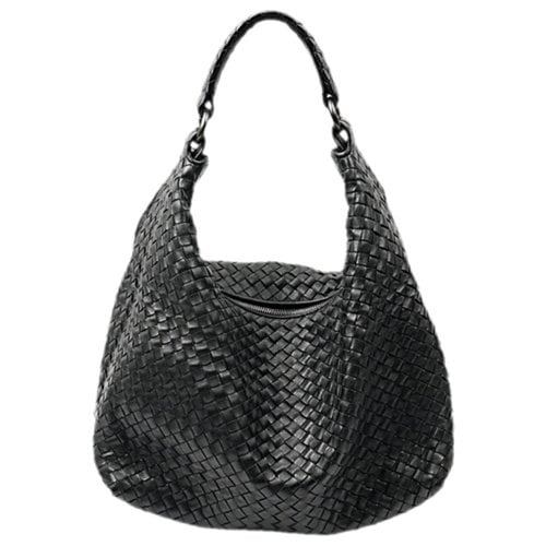 Pre-owned Bottega Veneta Sloane Leather Handbag In Black