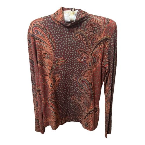 Pre-owned Etro Wool Blouse In Multicolour