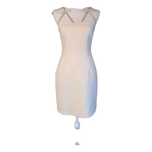 Pre-owned Simona Corsellini Mini Dress In White