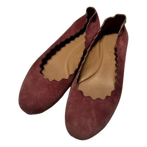 Pre-owned Chloé Ballet Flats In Pink