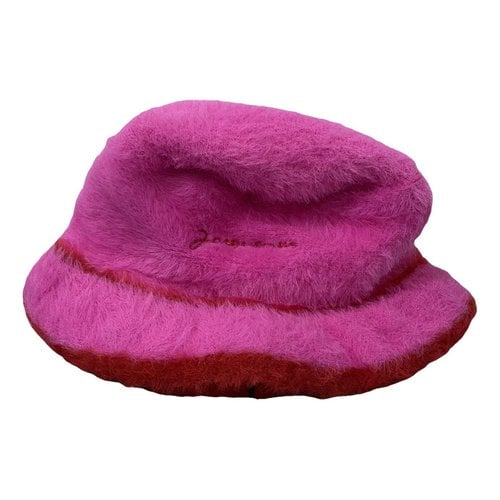 Pre-owned Jacquemus Wool Cap In Pink