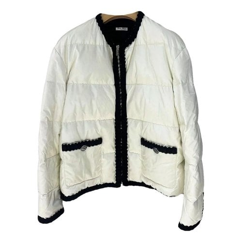 Pre-owned Miu Miu Jacket In White