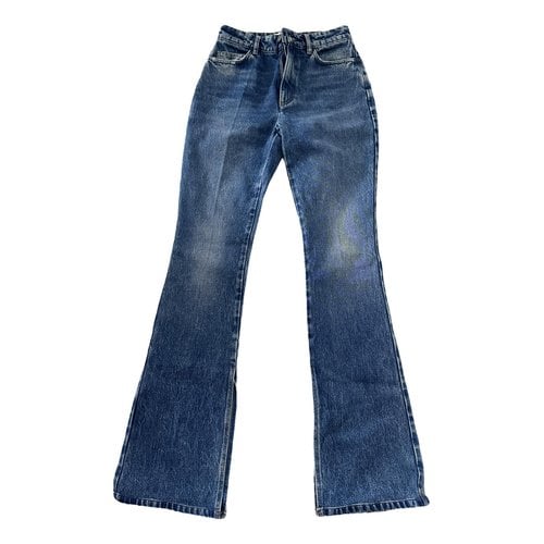 Pre-owned Attico Bootcut Jeans In Blue