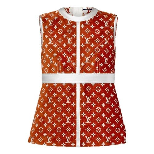 Pre-owned Louis Vuitton Top In Orange