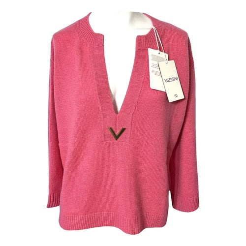 Pre-owned Valentino Vltn Wool Knitwear In Pink