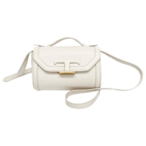 Pre-owned Tod's Leather Handbag In White