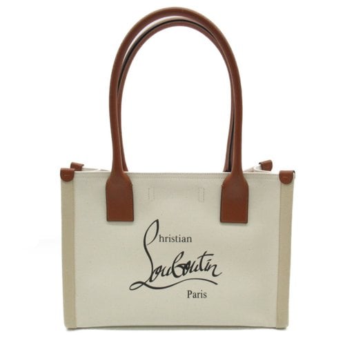 Pre-owned Christian Louboutin Tote In White