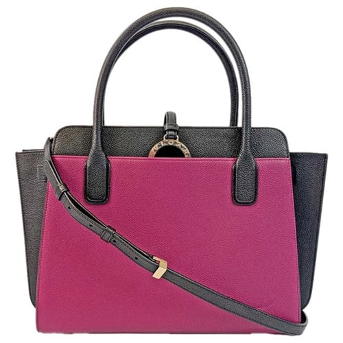 Pre-owned Bvlgari Leather Handbag In Purple