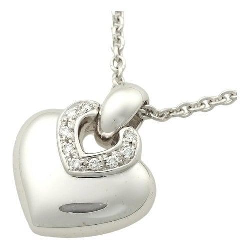 Pre-owned Bvlgari White Gold Necklace In Silver