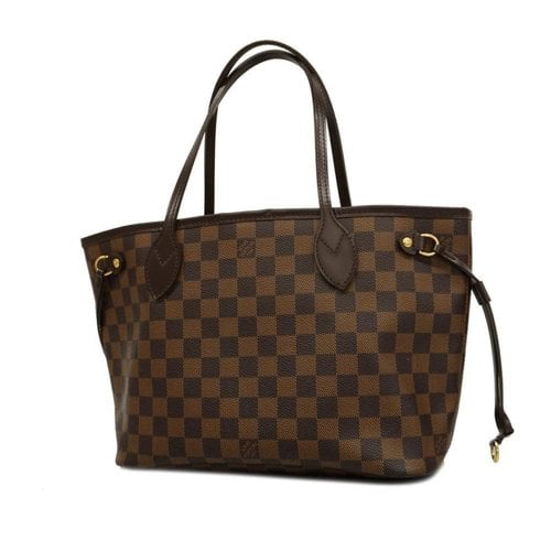 Pre-owned Louis Vuitton Neverfull Cloth Tote In Brown