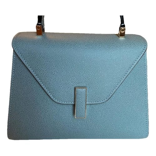 Pre-owned Valextra Iside Leather Handbag In Blue