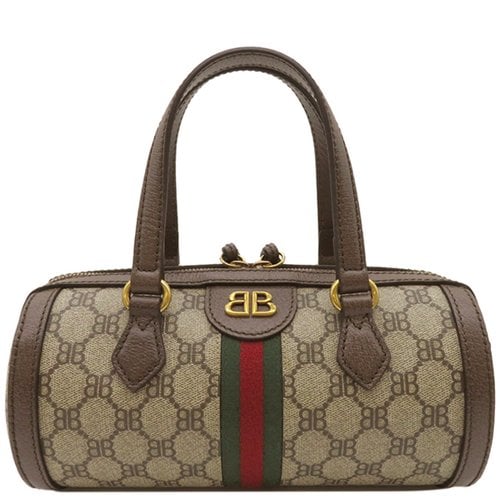 Pre-owned Balenciaga Cloth Handbag In Brown