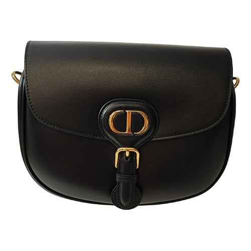Pre-owned Dior Bobby Leather Handbag In Black