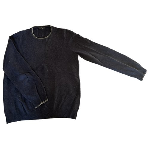 Pre-owned Fay Wool Pull In Blue