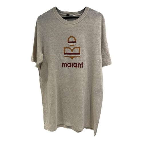 Pre-owned Isabel Marant Linen T-shirt In Ecru
