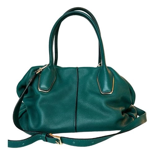 Pre-owned Tod's Leather Handbag In Green