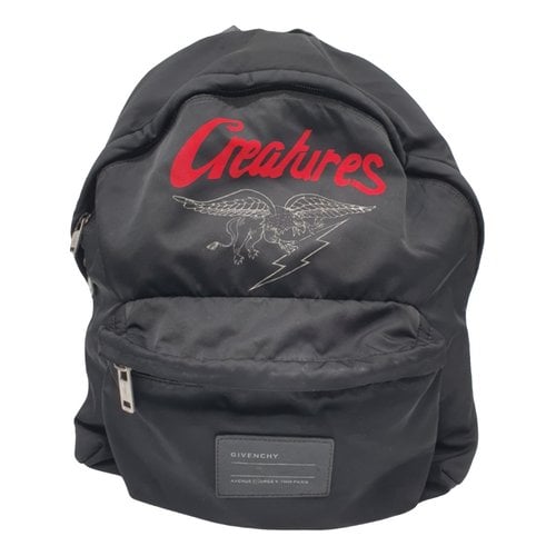 Pre-owned Givenchy Cloth Backpack In Black