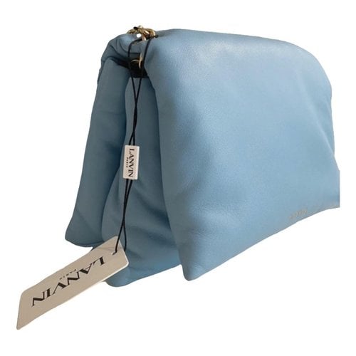 Pre-owned Lanvin Sugar Leather Handbag In Blue