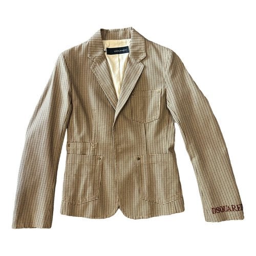 Pre-owned Dsquared2 Suit Jacket In Brown