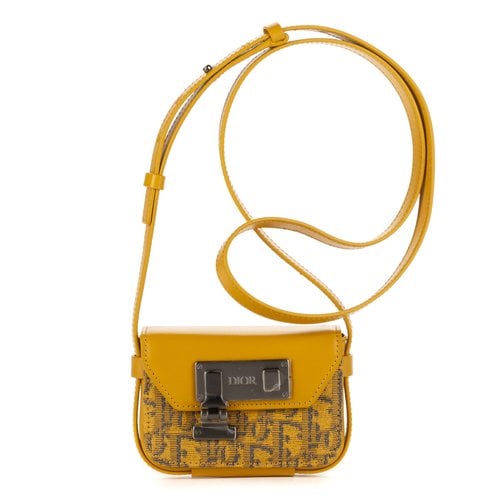 Pre-owned Dior Handbag In Yellow