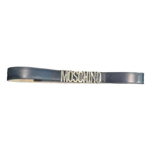 Pre-owned Moschino Leather Belt In Other