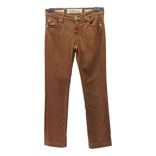Pre-owned Jacob Cohen Straight Pants In Brown