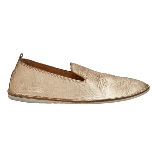Pre-owned Marsèll Leather Flats In Gold