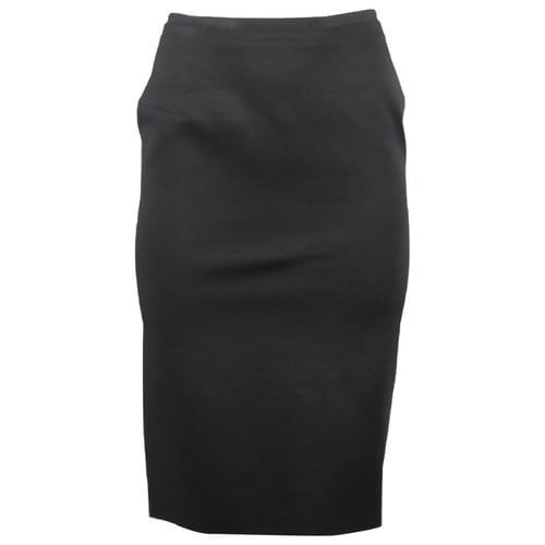 Pre-owned Lanvin Wool Mini Skirt In Black