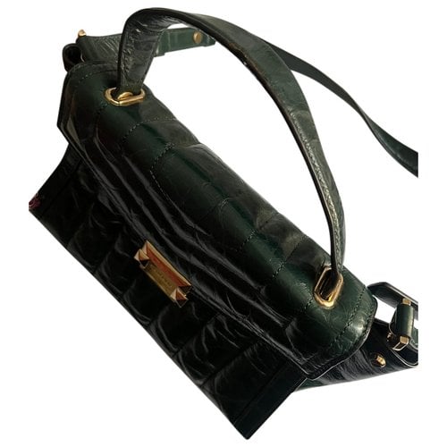 Pre-owned Michael Kors Whitney Leather Handbag In Green
