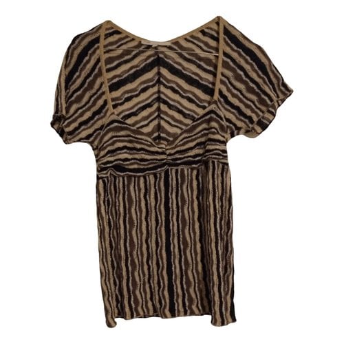 Pre-owned Maje Tunic In Brown