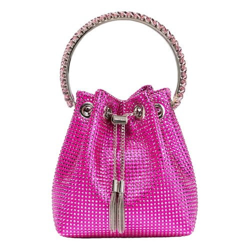 Pre-owned Jimmy Choo Silk Clutch Bag In Pink