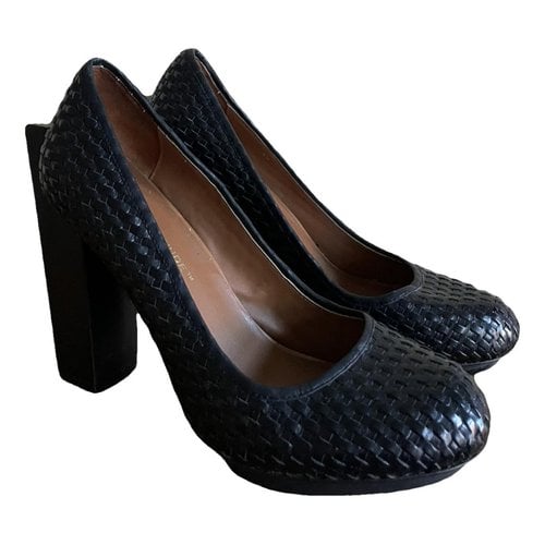 Pre-owned United Nude Leather Heels In Black