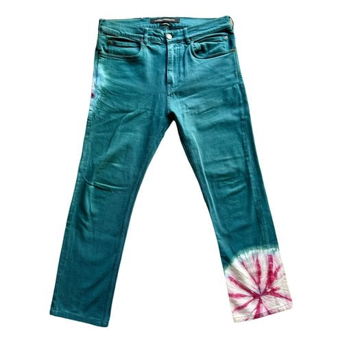 Pre-owned Calvin Klein 205w39nyc Straight Jeans In Green