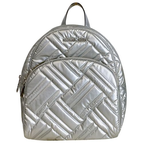 Pre-owned Michael Kors Leather Bag In Silver