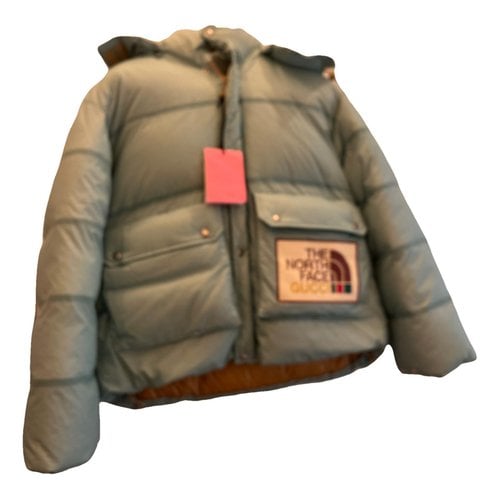 Pre-owned The North Face X Gucci Jacket In Turquoise