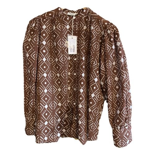 Pre-owned Hartford Blouse In Brown