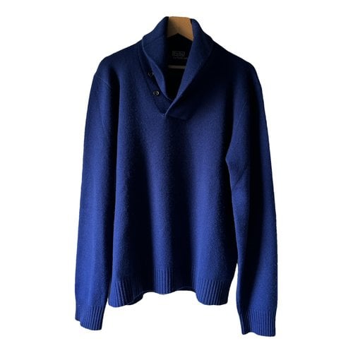 Pre-owned Polo Ralph Lauren Cashmere Pull In Blue