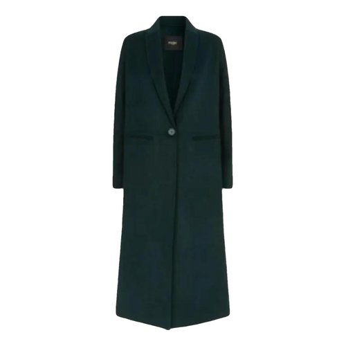 Pre-owned Maje Wool Coat In Green
