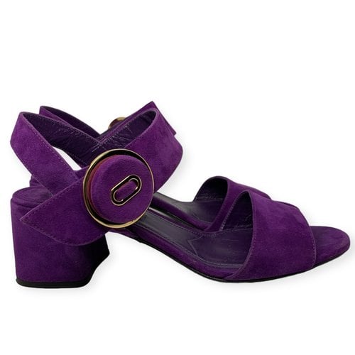 Pre-owned Prada Sandal In Purple