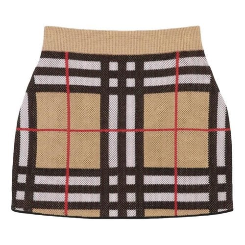 Pre-owned Burberry Skirt In Beige