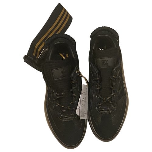 Pre-owned Ivy Park Leather Trainers In Black
