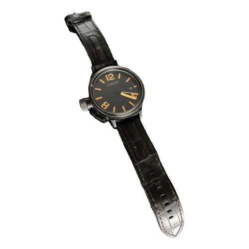 Pre-owned U-boat Watch In Black