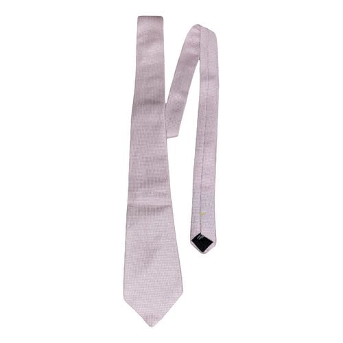 Pre-owned Fendi Silk Tie In Pink