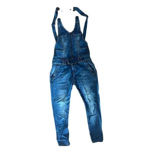 Pre-owned Guess Jumpsuit In Blue
