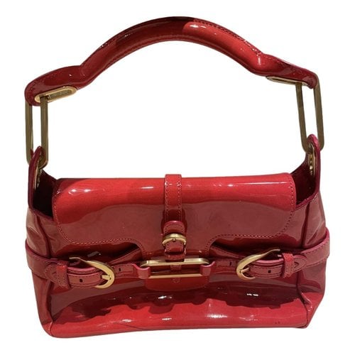 Pre-owned Jimmy Choo Patent Leather Handbag In Red